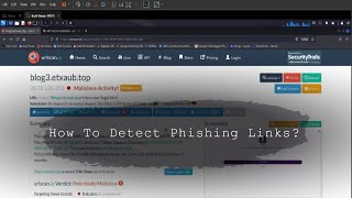 How To Detect Phishing Links?