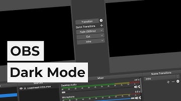 How to turn on Stream labs OBS night mode.