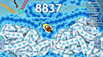 Snake Io New Event Skin S.S. Steamer Vs Diamondback Epic Gameplay #SnakeIo #SnakeGame #GameTok