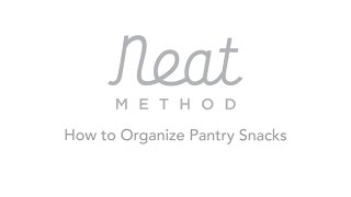 5 Steps to An Organized Pantry with Neat Method and The Container Store