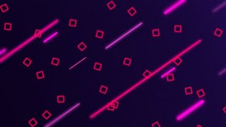 Rounded Neon Pink and Red Cubes Animation Background Video | 1 Hour Looped HD (No Sound)