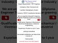 vacancy out by Vilas Transcore Ltd for diploma student