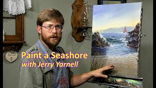 Jerry Yarnell Teaches Ocean Waves & Wet Sand | Seashore Acrylic Painting Tutorial