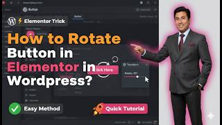 How to Rotate Button in Elementor in Wordpress?