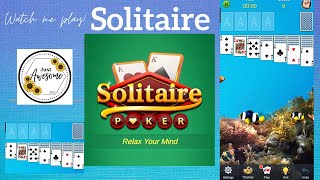 Watch me play Solitaire Poker | Solitaire | Easy online game | JustAwesome screenshot 2