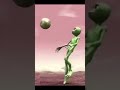 Green alien playing football #shorts #alien #greenalien #dametucosita #short