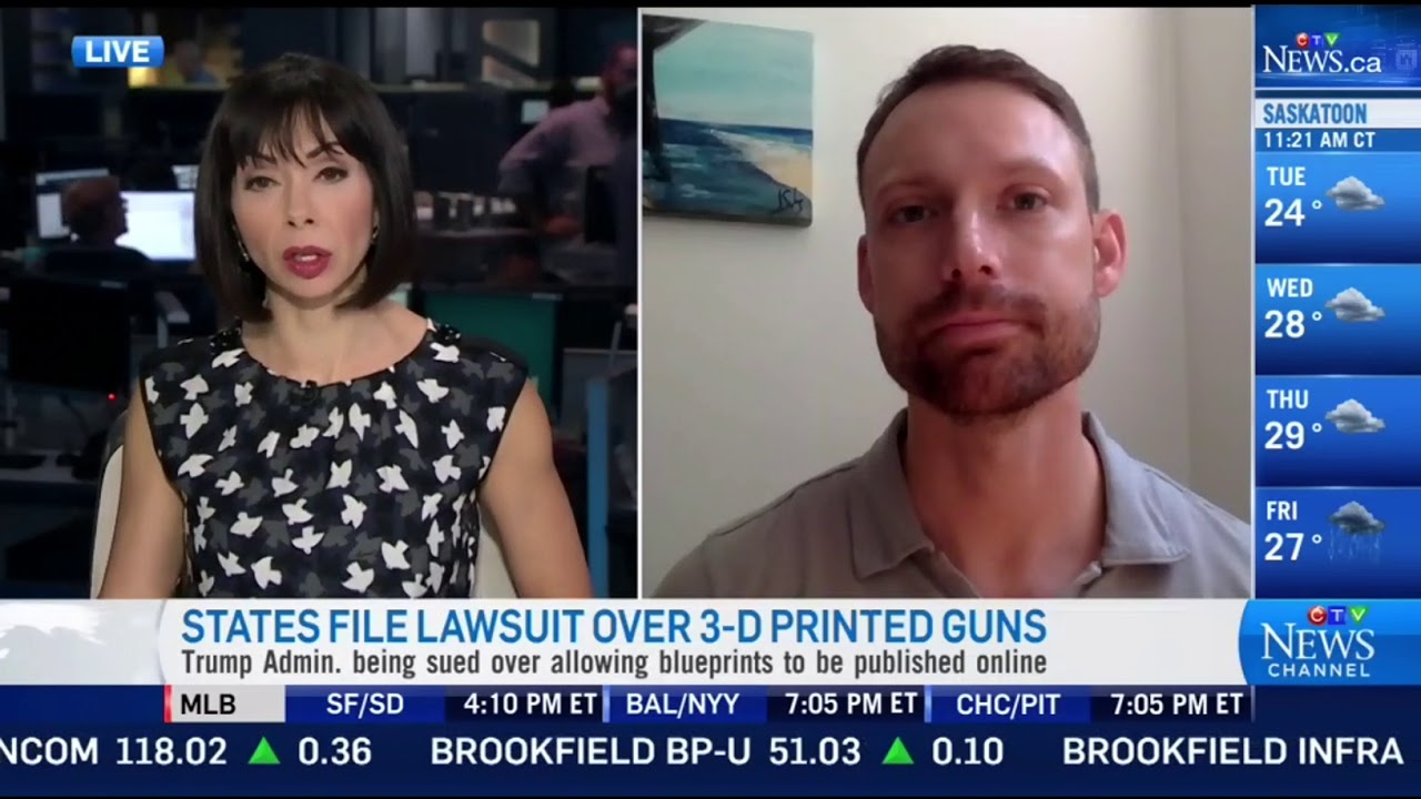 The Periphery's Brandon Ferdig on CTV Talking About 3D-printed Guns