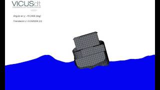 CFD Simulation of a seiner under sea waves (II)