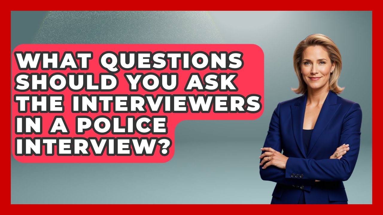 What Questions Should You Ask The Interviewers In A Police Interview ...