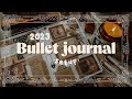 2023 bullet journal setup i plan with me i cozy academia theme