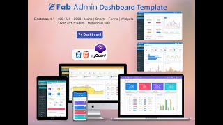 Responsive Admin Dashboard Web App Template – Fab