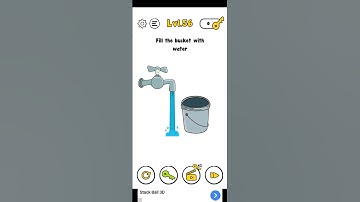 Trick me level 56 Fill the bucket win water Walkthrough solution