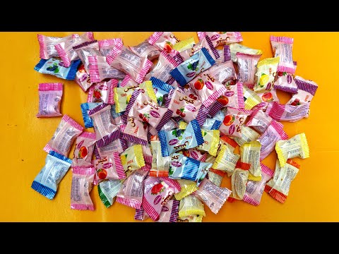 Bulk Of Kish Candies | All Fruity Flavoures | Rainbow Yummy Candies Opening | ASMR