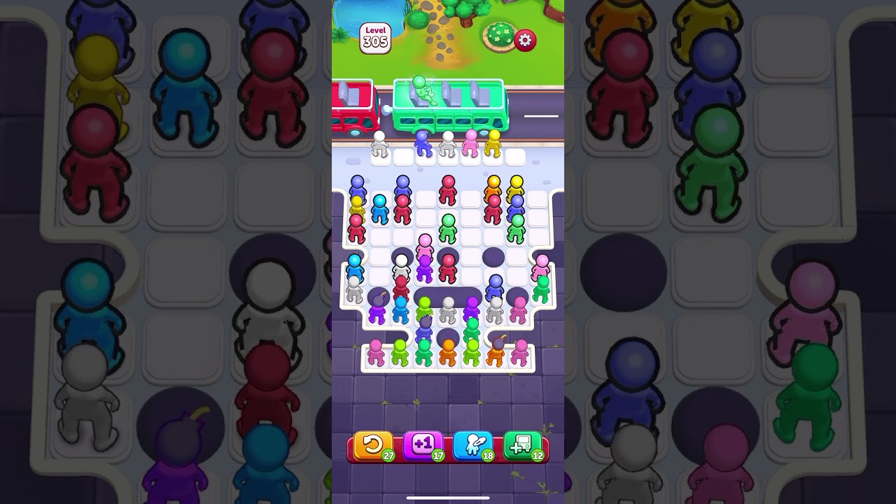 Bus Jam Level 305 - hard level