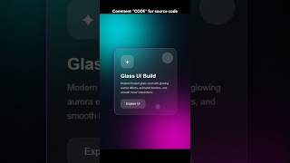 CSS Glass UI Build!