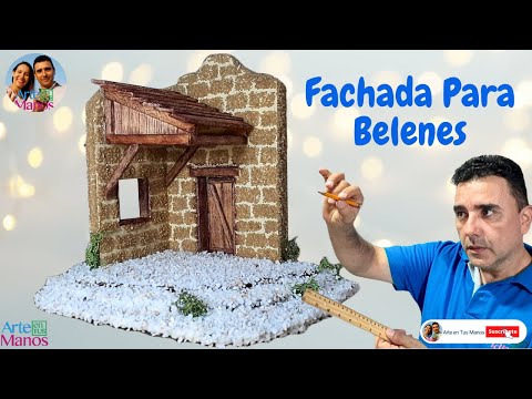 🔴Cómo Hacer FACHADAS FÁCILES Para Pesebres, Belenes y Maquetas, Con Arte en Tus Manos