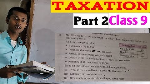 Taxation class 9 | taxation exercise 2.1 all |Class 9 taxation exercise | Taxation part 2