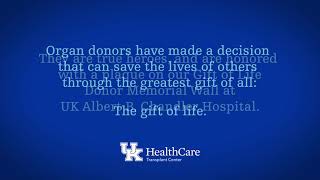 UK HealthCare Honors Organ Donors