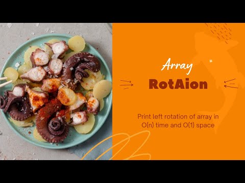 Print left rotation of array in O(n) time and O(1) space in Java
