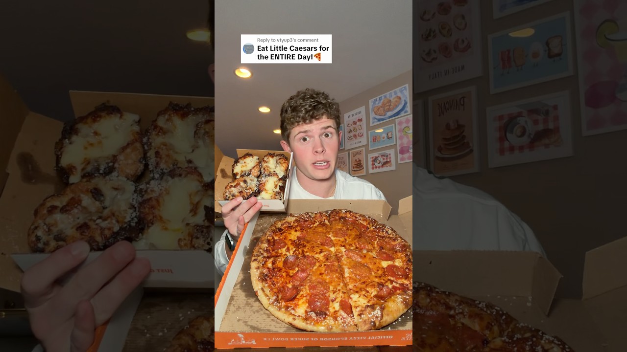 I Ate ONLY Little Caesar’s For The Entire Day!