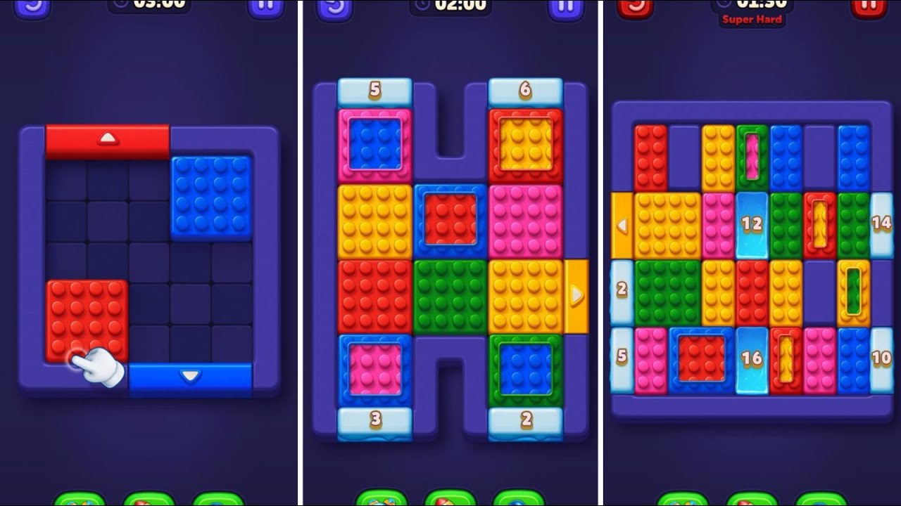 Block Out Method Block Out Color Sort Puzzle Levels 1-20 Walkthrough - YouTube