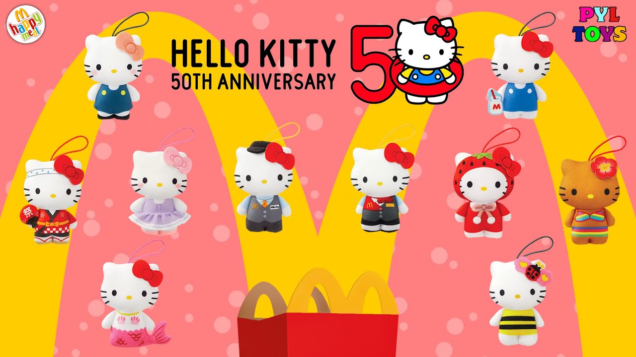 McDonalds Colección Completa Happy Meal Hello Kitty 50 Aniversario Agosto 2025