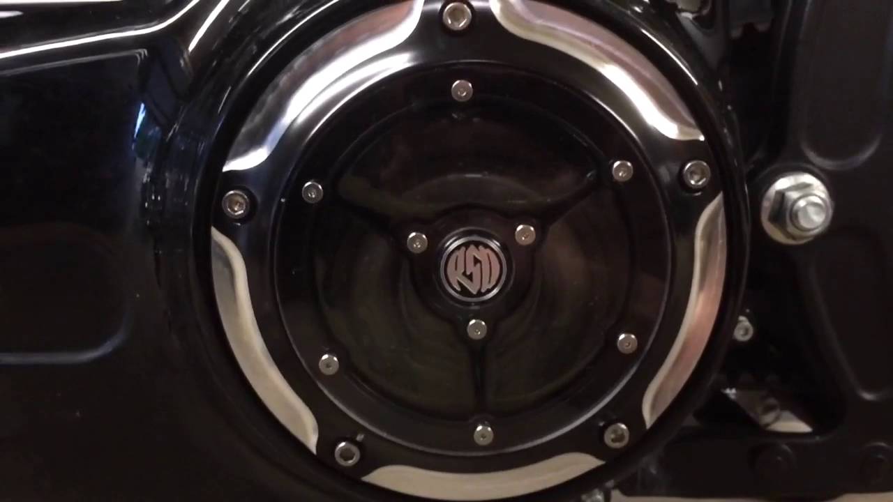 RSD Clarity Derby cover Harley Blackline