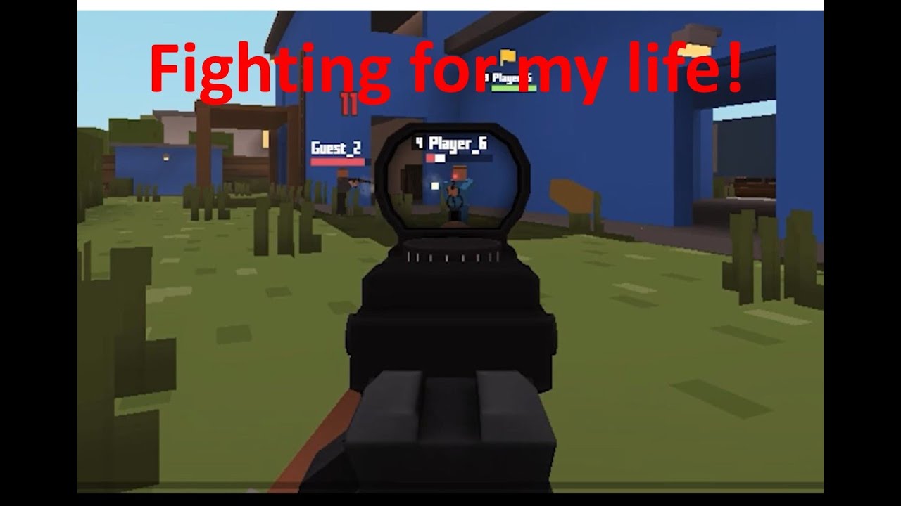 Krunker.io - Can I survive a whole game without dying?