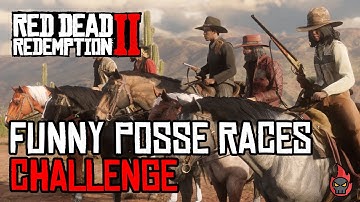 Posse Races Challenge - Red Dead Online Daily Challenges - RDR2 Funny Moments