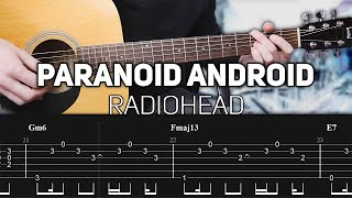 PDF Sample Radiohead - Paranoid Android guitar tab & chords by Nikola Gugoski.