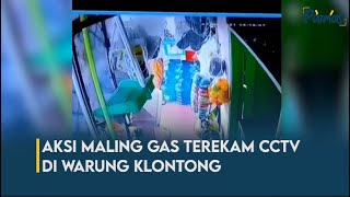 Aksi Maling Gas Terekam Cctv Di Warung Klontong