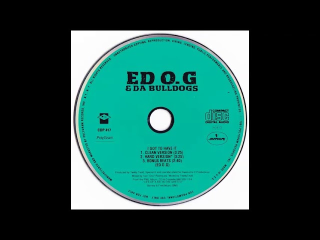 Ed O.G & Da Bulldogs‎ - I Got To Have It (Instrumental) - YouTube