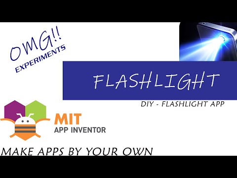 How to create a simple flashlight app for android mobiles using MIT APP INVENTOR