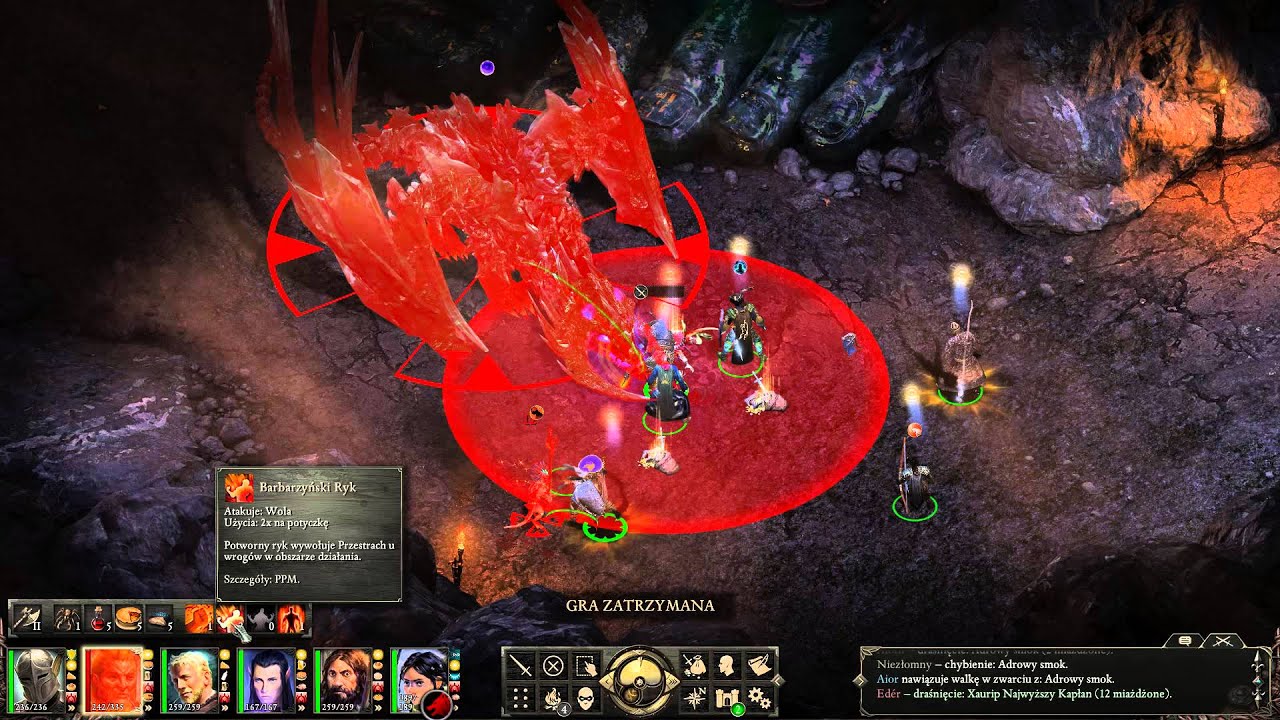 Pillars of Eternity Boss Adra Dragon/Władca Podziemi YouTube