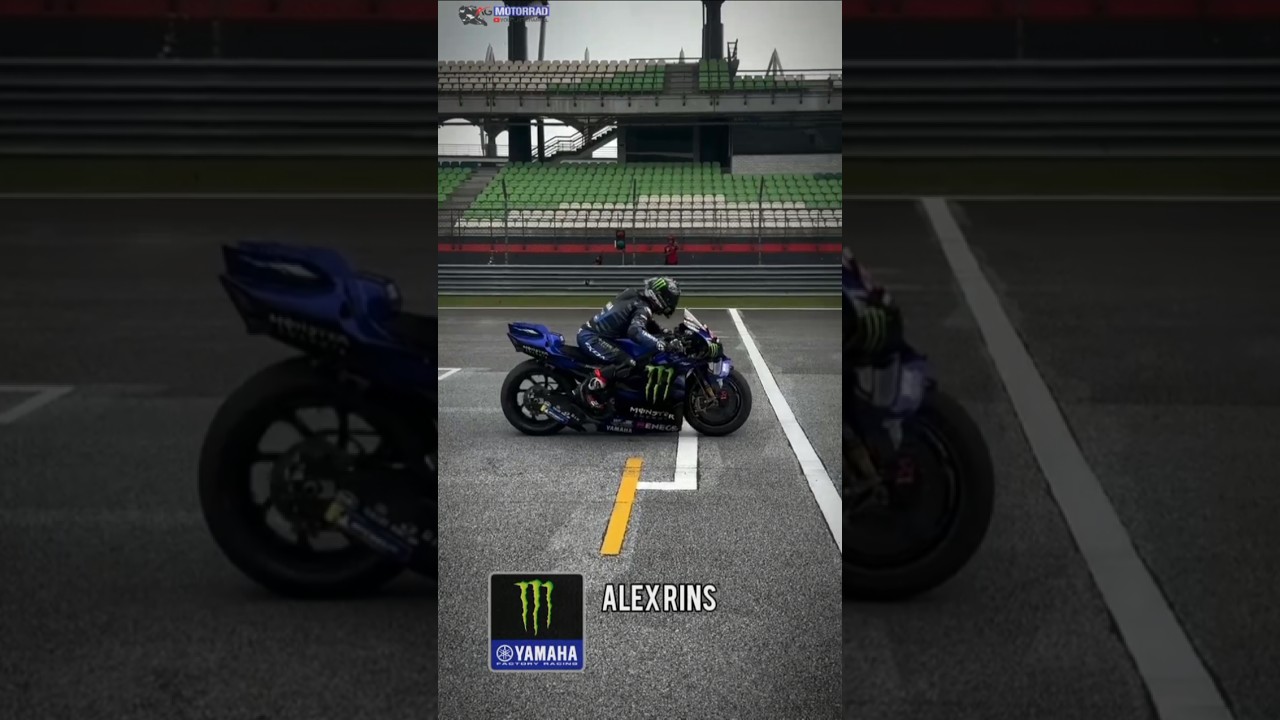 Alex rins yzrm1 accseleration at shake down test 