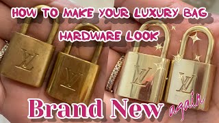 HOW TO CLEAN THE HARDWARE OF YOUR LUXURY BAG | Polishing your tarnished hardware | splendid_lush