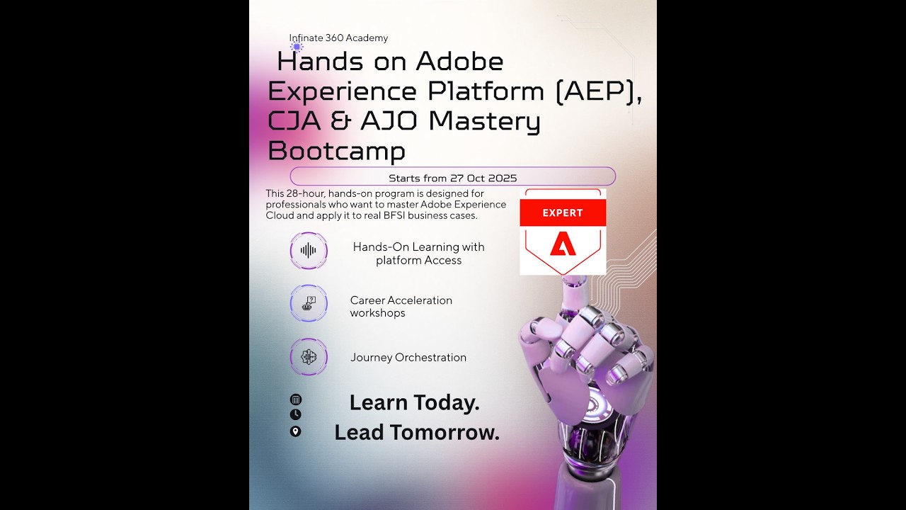 Transform Your Career from Data to Experience – InfinATE 360 Hands-On Bootcamp