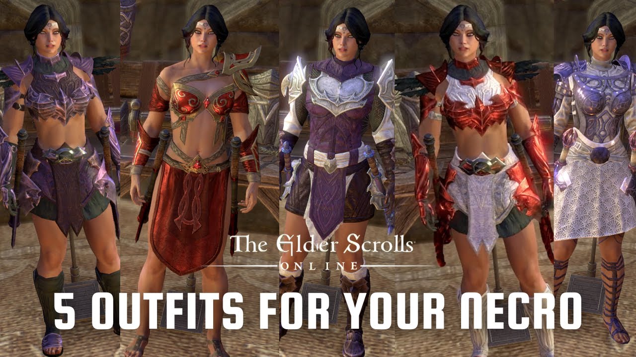 5 NECROMANCER OUTFIT IDEAS | FEMALE BRETON NECROMANCER | THE ELDER SCROLLS ONLINE