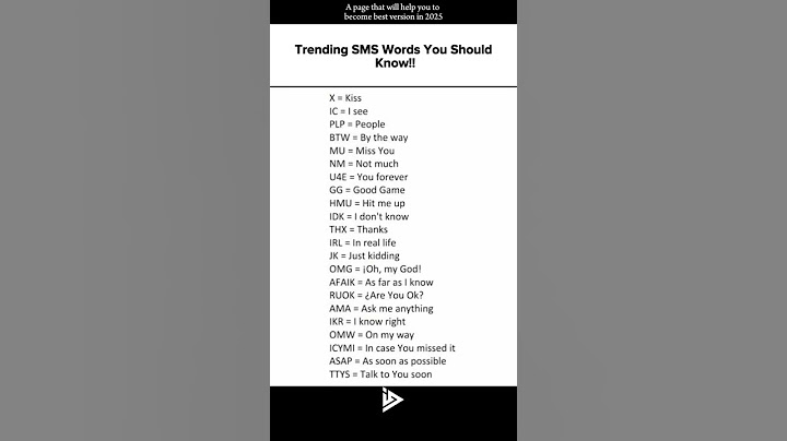 TRENDING SMS WORDS YOU SHOULD KNOW #english #vocabulary #englishlanguage #learnenglish #basicenglish
