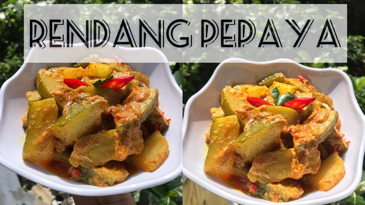 RENDANG PEPAYA MUDA |Rasa Tak kalah dengan rendang daging| Bahan MURMER