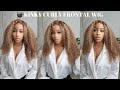 💣 Highlight Kinky Curly Frontal Wig ft.Unice Hair | Affordable Kinky Curly Wig | SharronReneé