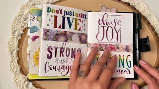 2022 Hobonichi A6 Faith Journal Flip Through