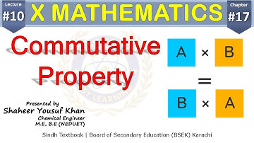 Commutative Property || Chapter 17 || Class 10 Maths || Lecture 10 || by ykSir