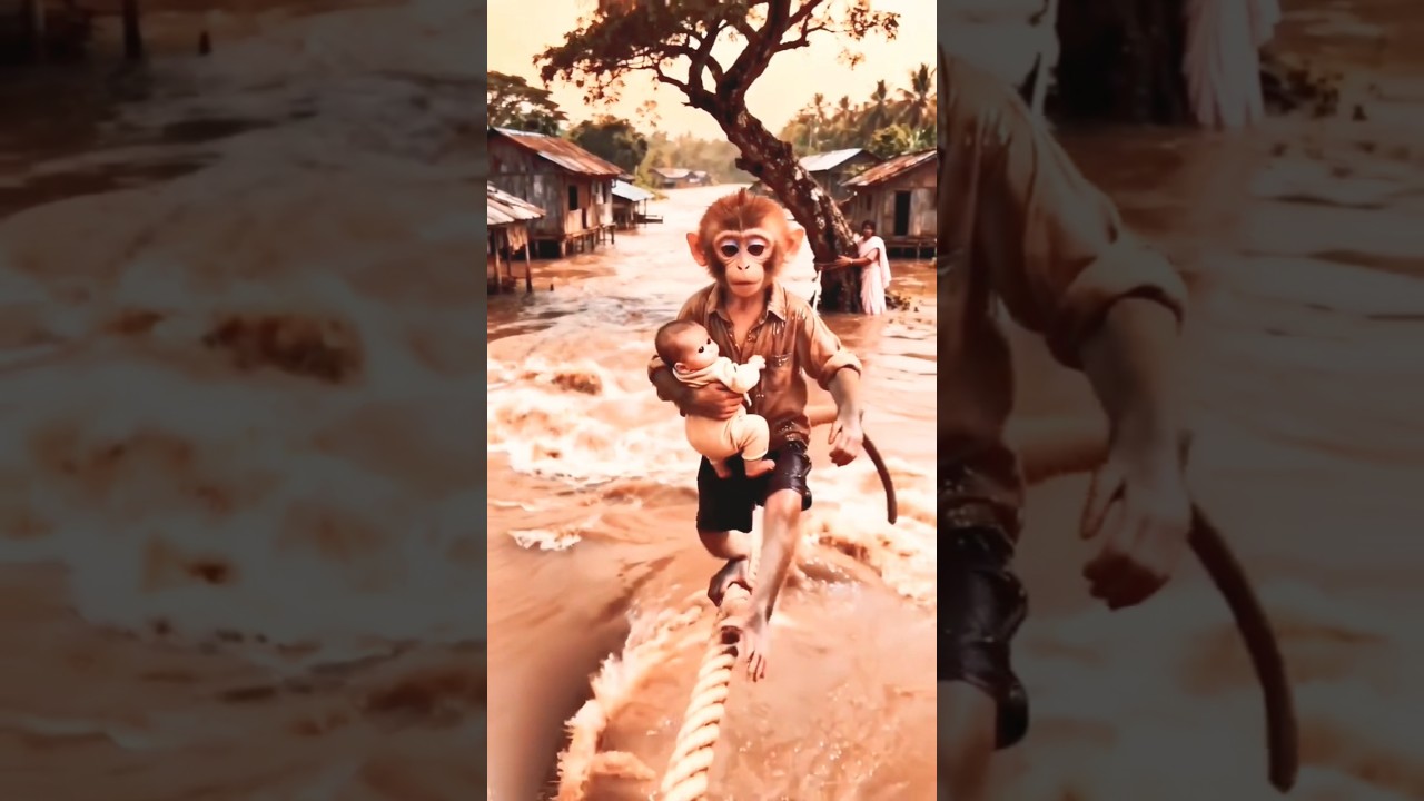 monkey Ne bachai bacche ki Jaan