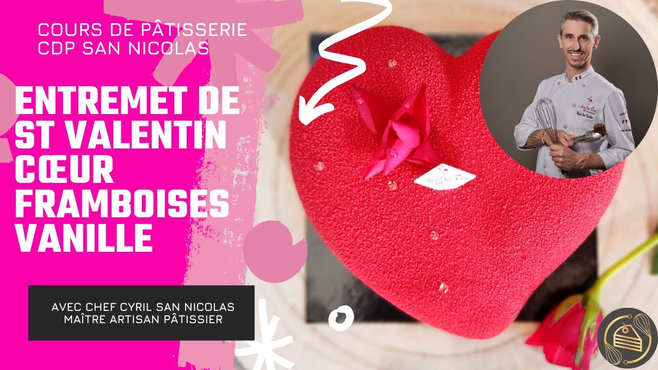 Le moule coeur silicone spécial entremets de Saint-Valentin