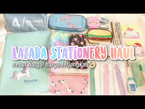 HUGE STATIONERY HAUL SHOPEE INDONESIA | STATIONERY MURAH / ALAT TULIS MURAH/ SHOPEE SCHOOL SUPPLIES. 