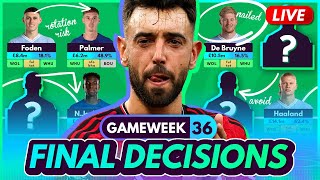 FINAL FPL DECISIONS FOR GW36! Injuries to Bruno, & Schär & More!⚠️🚨 | Fantasy Premier League 2023-24 screenshot 4