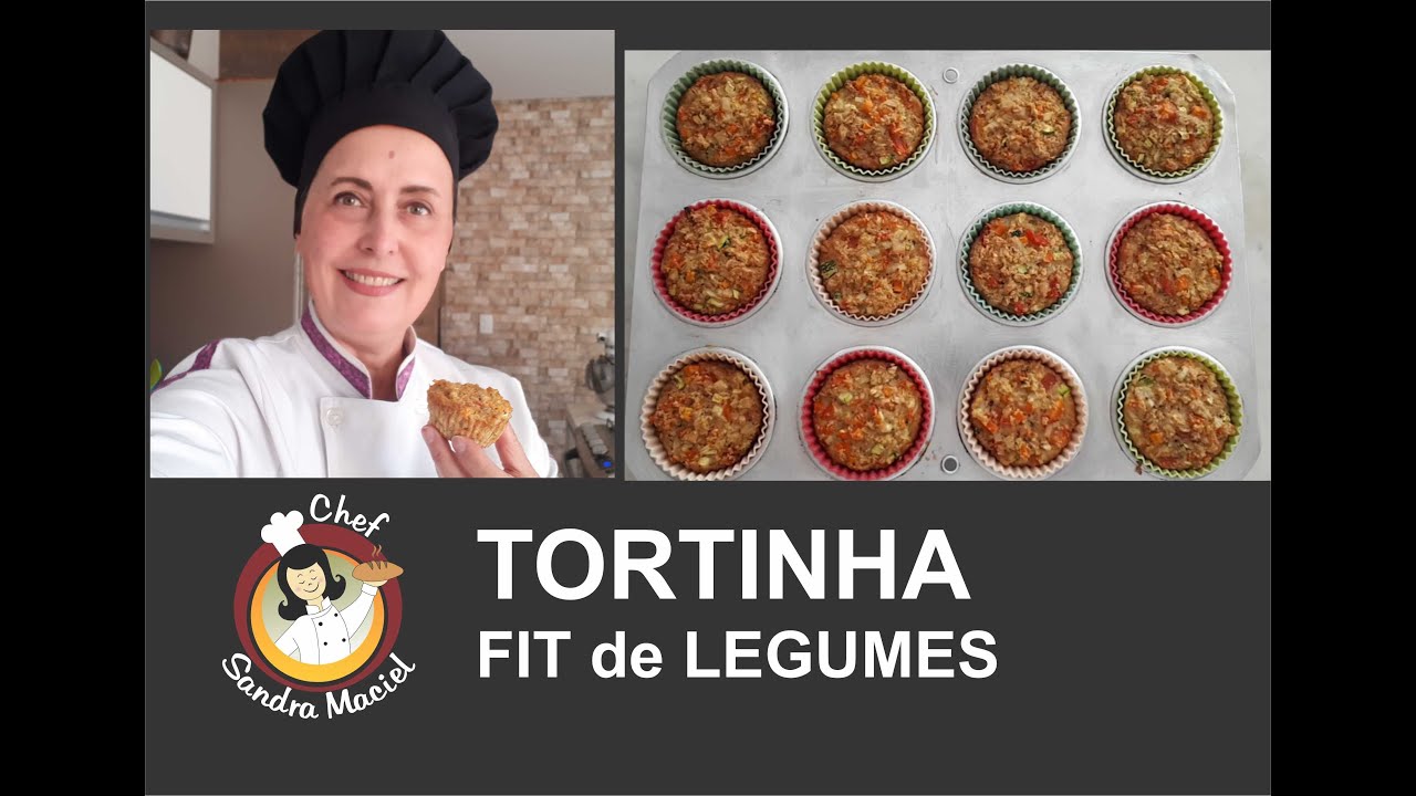 TORTINHA FIT DE LEGUMES SEM GLÚTEN (salgadinho sem trigo e sem lactose)!