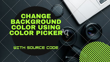 Javascript mini project|Bcakground selector using color picker
