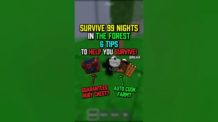 🌲6 TIPS TO HELP YOU SURVIVE 99 NIGHTS IN THE FOREST!🌲